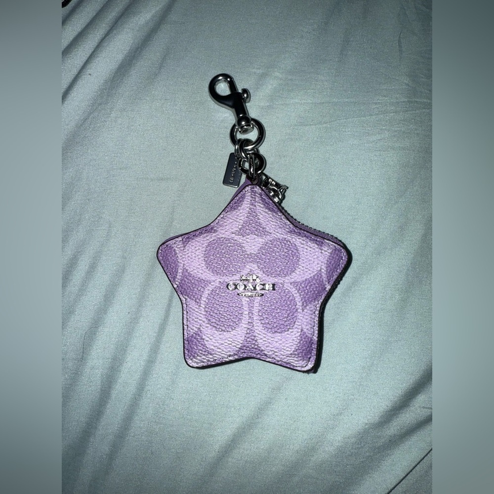 Coach Star Coin Pouch Keychain